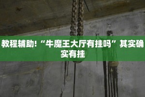 教程辅助!“牛魔王大厅有挂吗”其实确实有挂