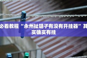 必看教程“永州扯胡子有没有开挂器”其实确实有挂