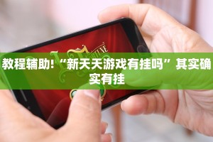 教程辅助!“新天天游戏有挂吗”其实确实有挂