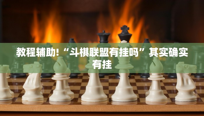 教程辅助!“斗棋联盟有挂吗”其实确实有挂