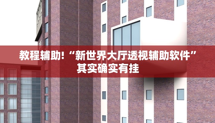 教程辅助!“新世界大厅透视辅助软件”其实确实有挂