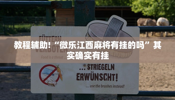 教程辅助!“微乐江西麻将有挂的吗”其实确实有挂