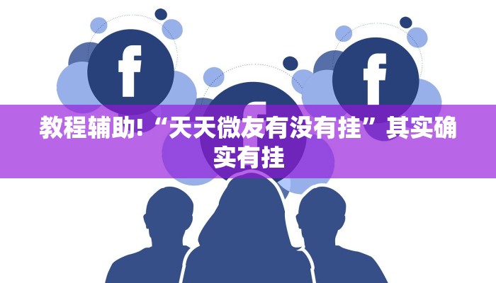教程辅助!“天天微友有没有挂”其实确实有挂