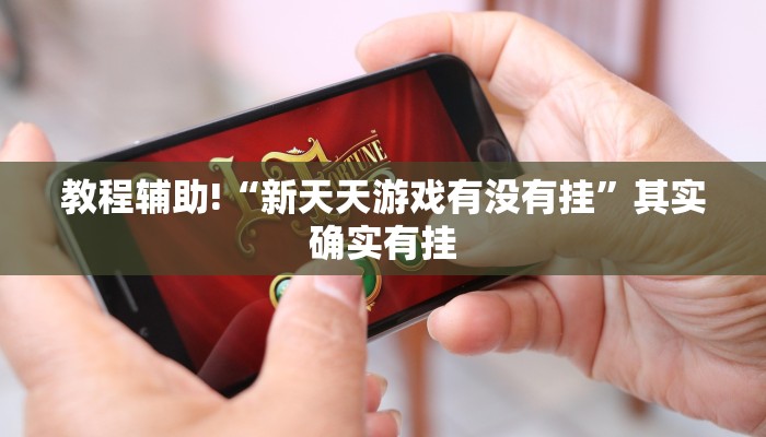 教程辅助!“新天天游戏有没有挂”其实确实有挂